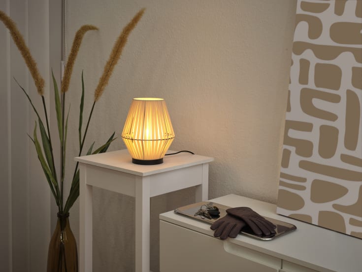 Osram Decor Stripes bordslampa, beige