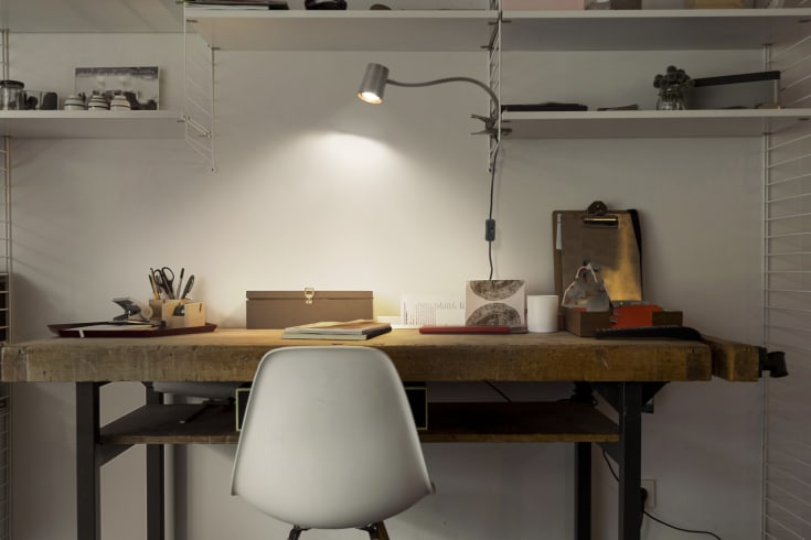 Osram Trapezium klämlampa, grå