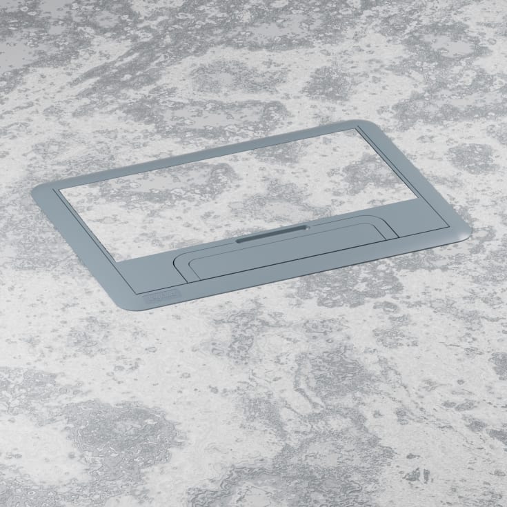 Golvbox horisontell med lock 12 moduler plast upphöjt golv