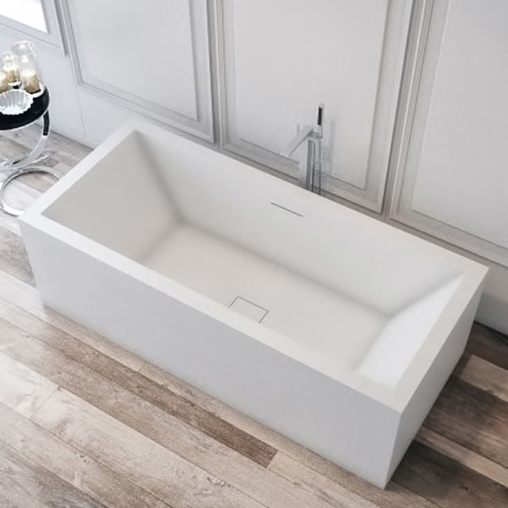 Copenhagen Bath Fredensborg frittstående badekar, 180x80 cm, hvit matt
