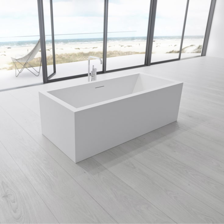 Copenhagen Bath Fredensborg frittstående badekar, 200x100 cm, hvit matt