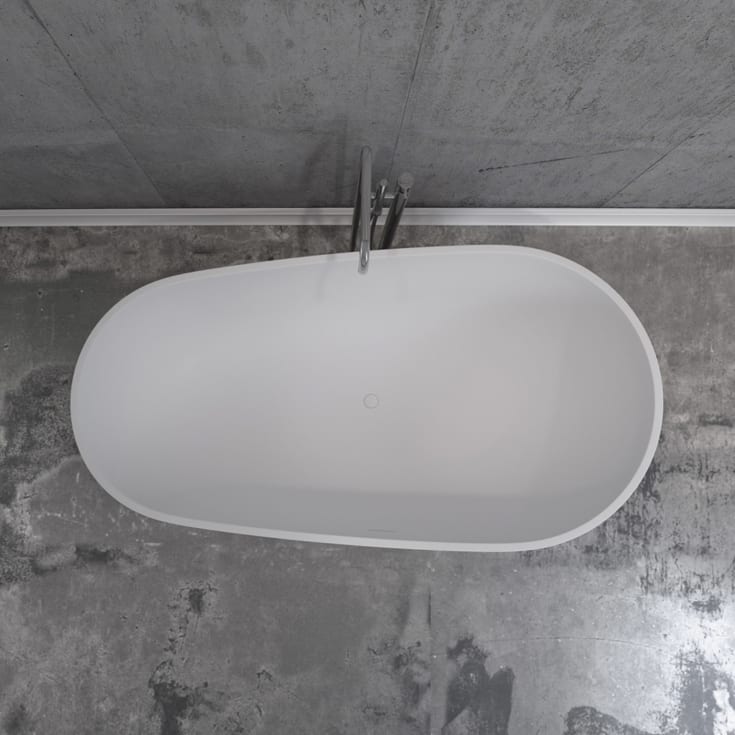 Copenhagen Bath Hammershus frittstående badekar, 170x88 cm, hvit matt