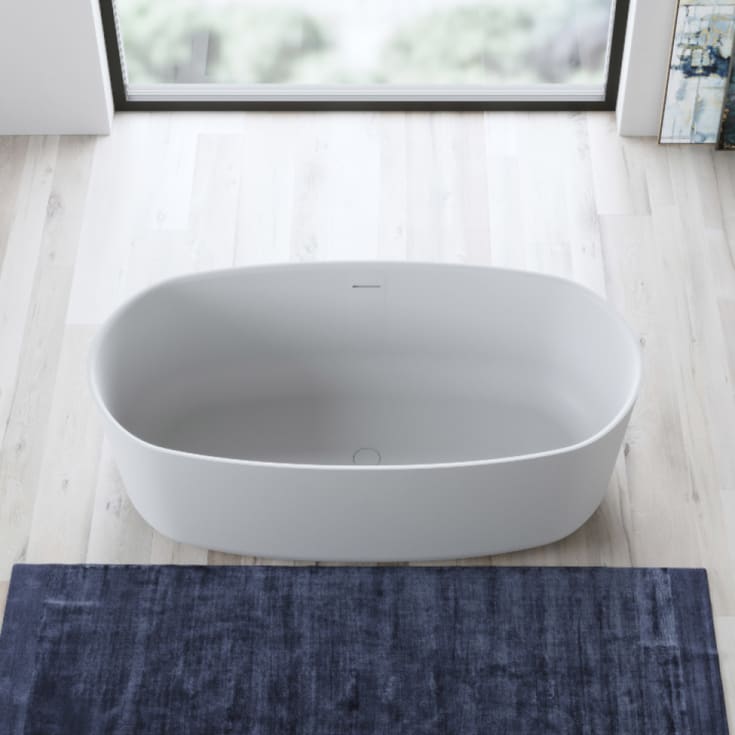 Copenhagen Bath Hornbæk 148 frittstående badekar, 148x75 cm, hvit matt