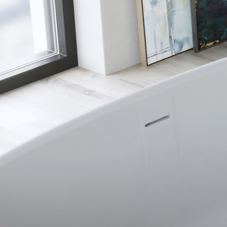 Copenhagen Bath Hornbæk 148 frittstående badekar, 148x75 cm, hvit matt