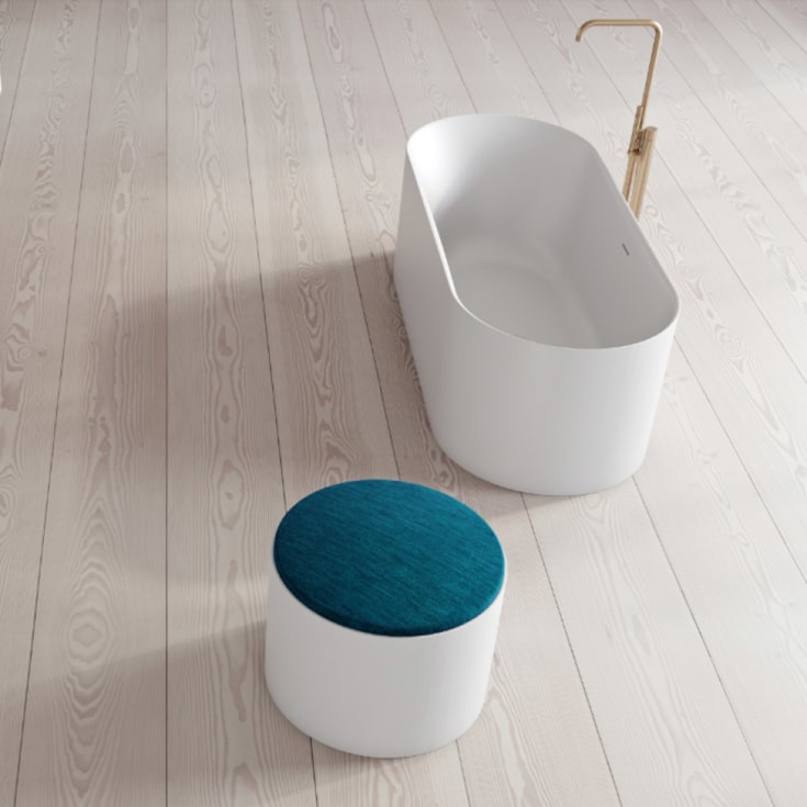 Copenhagen Bath SQ1 Oval frittstående badekar, 169,5x71 cm, hvit matt