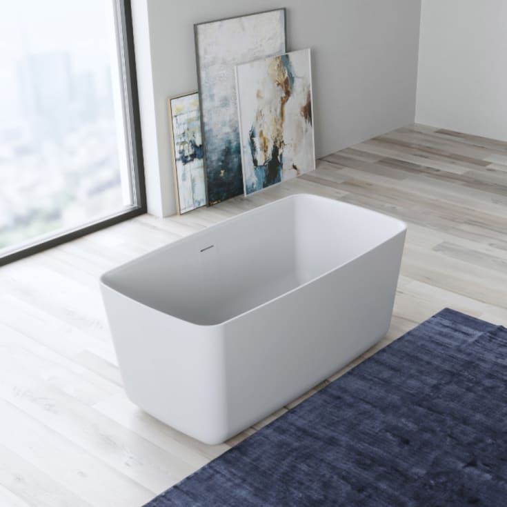Copenhagen Bath Hornbæk 118 frittstående badekar, 118x65 cm, hvit matt