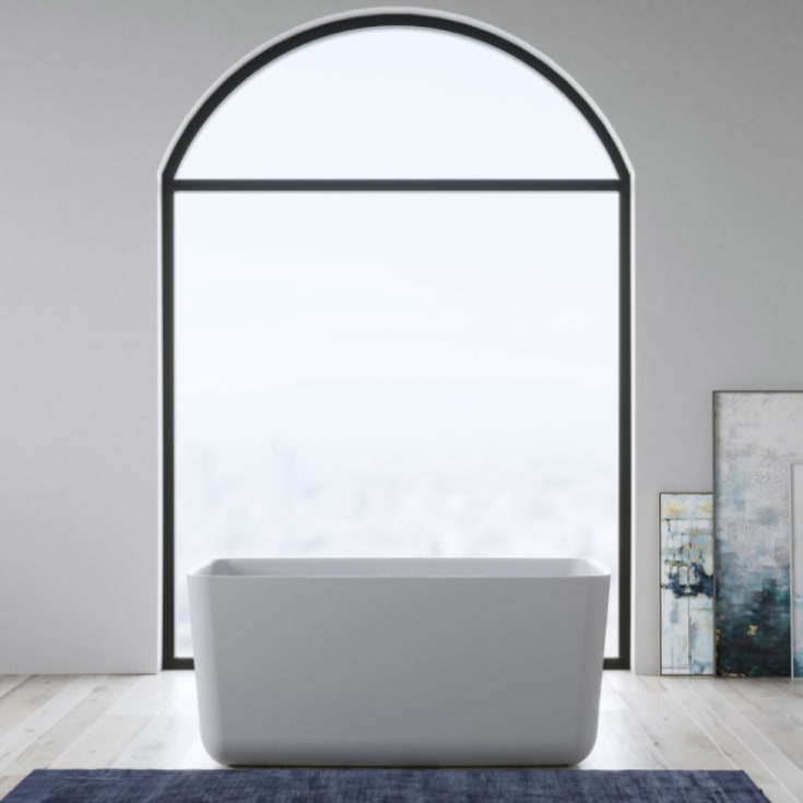 Copenhagen Bath Hornbæk 118 frittstående badekar, 118x65 cm, hvit matt