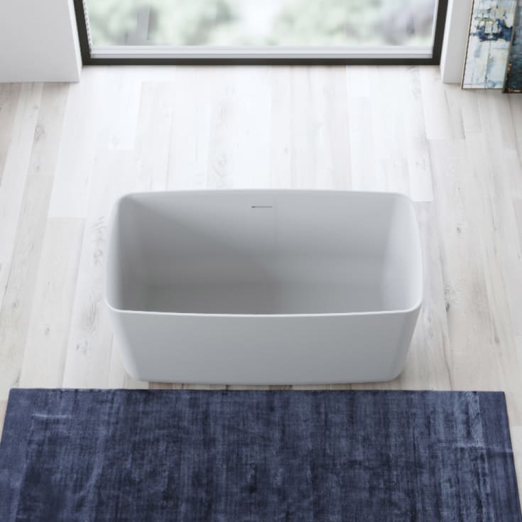 Copenhagen Bath Hornbæk 118 frittstående badekar, 118x65 cm, hvit matt