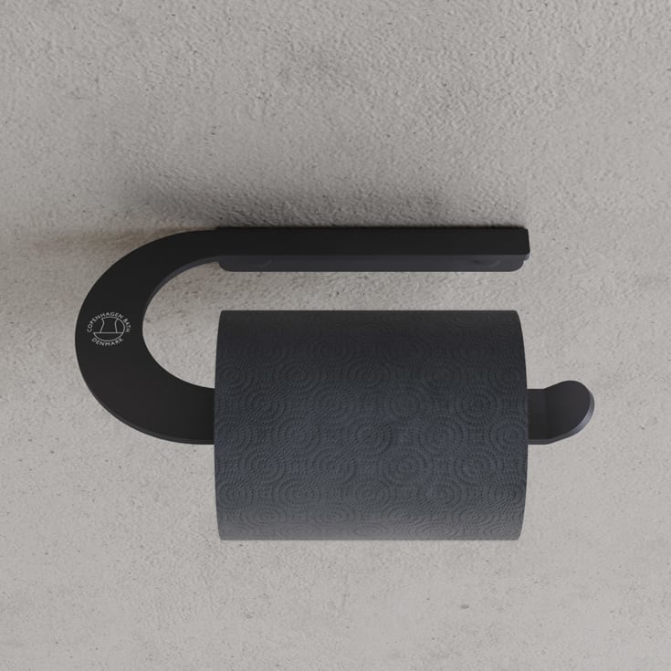 Copenhagen Bath CB 100 toalettrullholder, sort matt