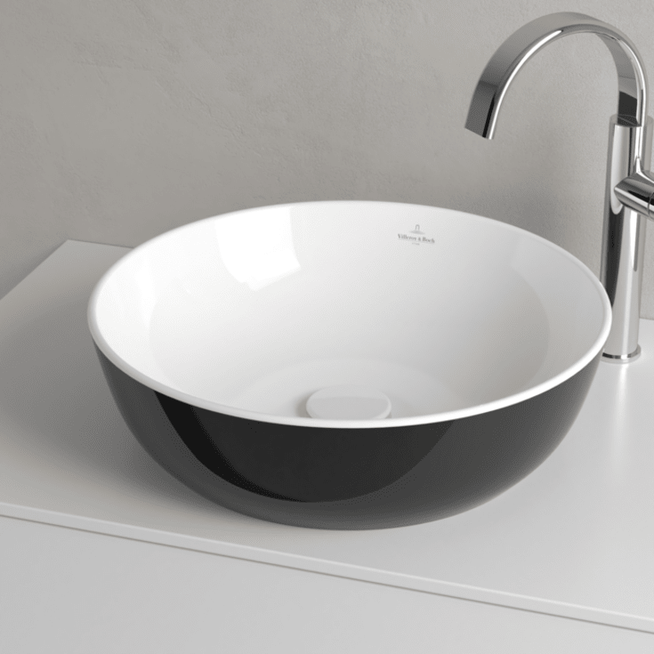 Villeroy & Boch Artis tvättställ, Ø43 cm, svart