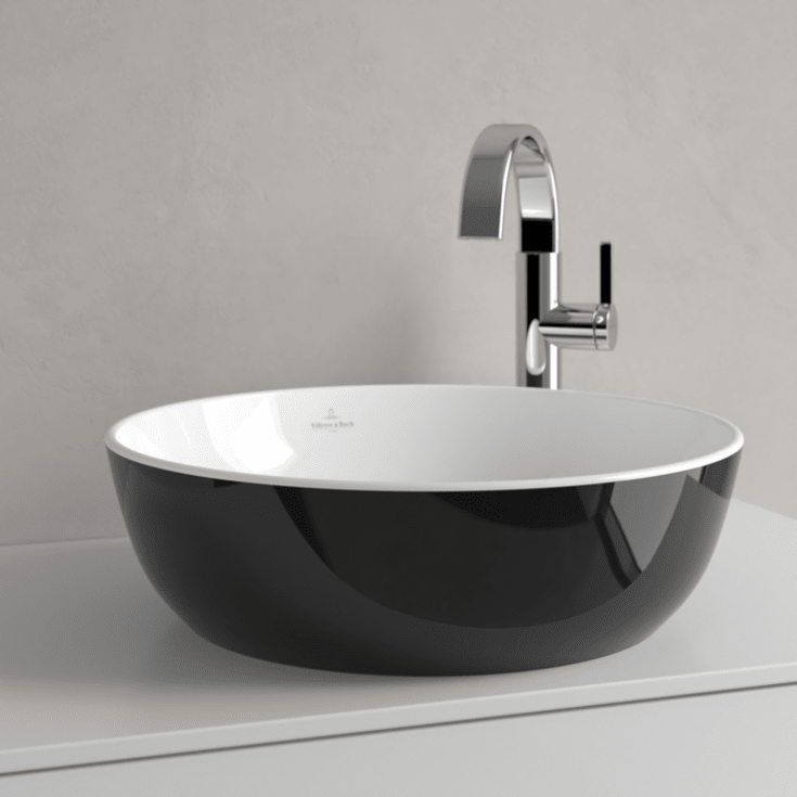 Villeroy & Boch Artis tvättställ, Ø43 cm, svart