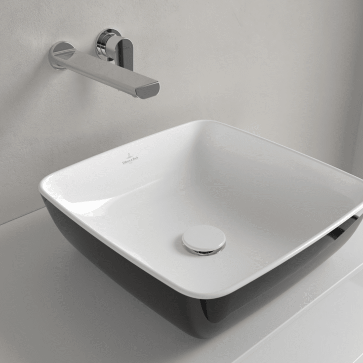 Villeroy & Boch Artis tvättställ, 41x41 cm, svart