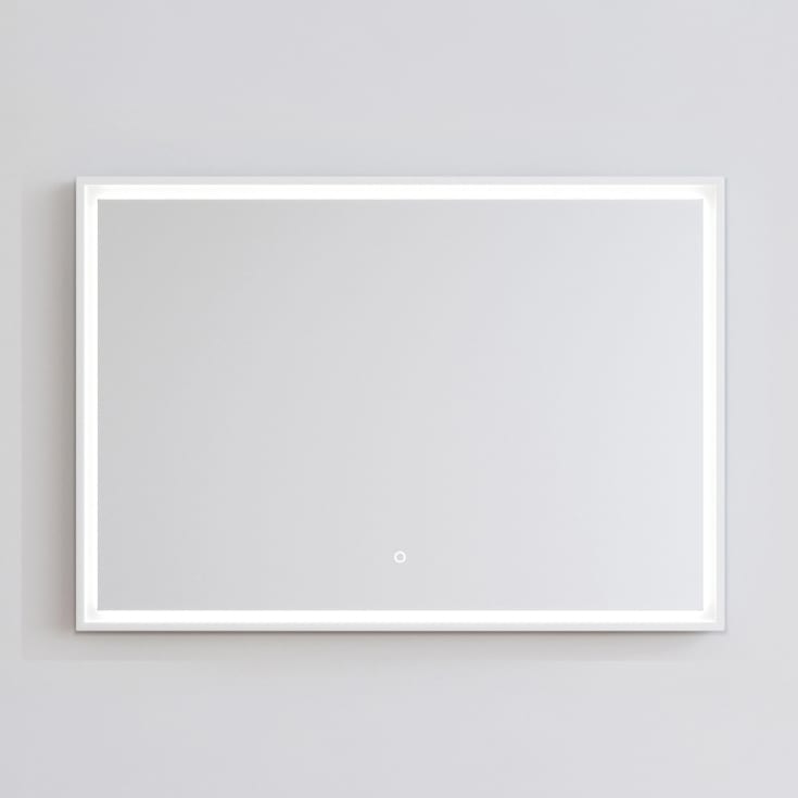Copenhagen Bath Fanø 100 Speil, 100x70 cm, duggfritt, hvit matt/glass
