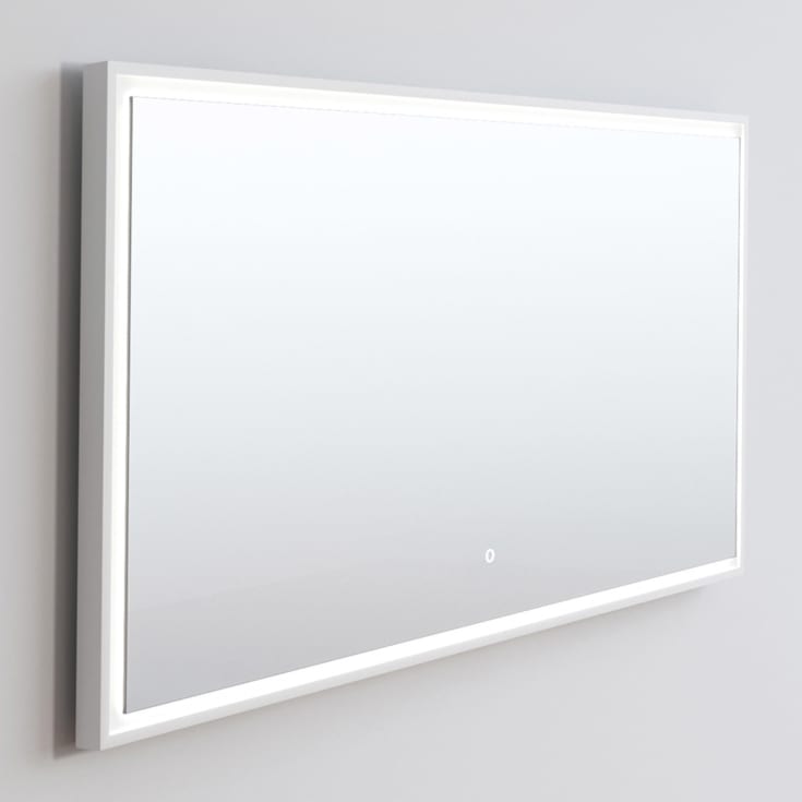 Copenhagen Bath Fanø 140 Speil, 140x70 cm, duggfritt, hvit matt/glass