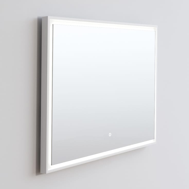 Copenhagen Bath Fanø 80 Speil, 80x70 cm, duggfritt, hvit matt/glass