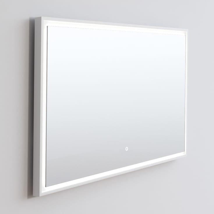 Copenhagen Bath Fanø 120 Speil, 120x70 cm, duggfritt, hvit matt/glass