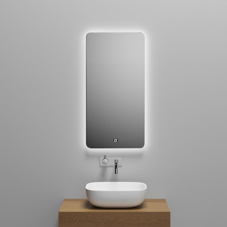 Copenhagen Bath Orø 40 Speil, 40x80 cm, duggfritt, aluminium/glass