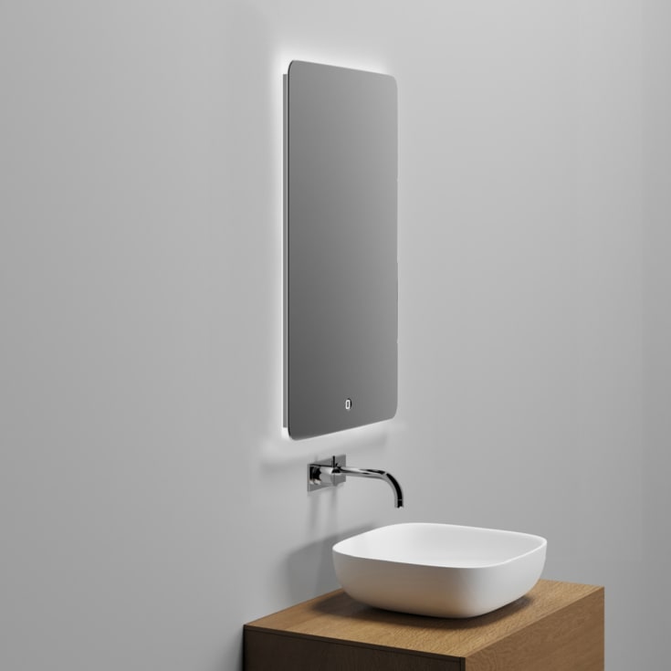 Copenhagen Bath Orø 40 Speil, 40x80 cm, duggfritt, aluminium/glass