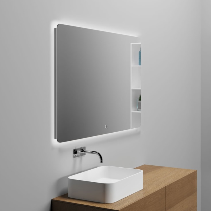 Copenhagen Bath Orø 120 Speil, 120x80 cm, duggfritt, aluminium/glass