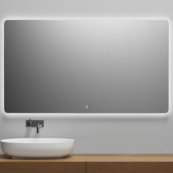 Copenhagen Bath Orø 140 Speil, 140x80 cm, duggfritt, aluminium/glass