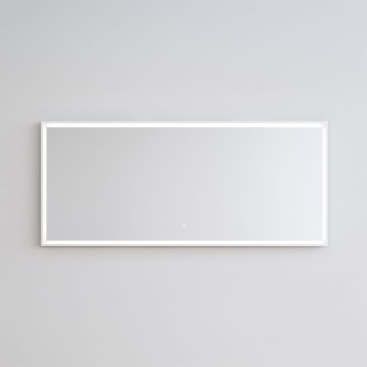 Copenhagen Bath Fanø 160 Speil, 160x70 cm, duggfritt, hvit matt/glass