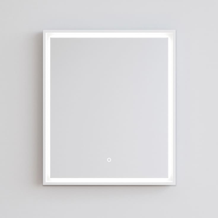 Copenhagen Bath Fanø 60 Speil, 60x60 cm, duggfritt, hvit matt/glass