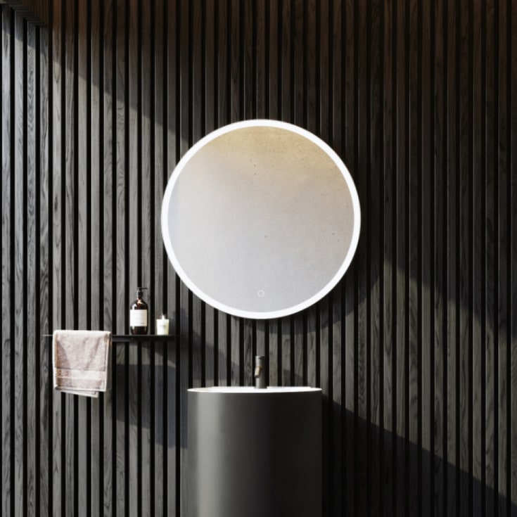 Copenhagen Bath Samsø 70 Speil, Ø70 cm, hvit matt