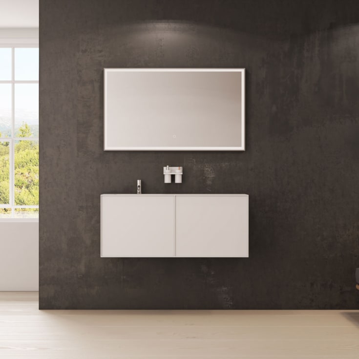 Copenhagen Bath Nexø 120 møbelpakke, venstre, 120x40 cm, hvit matt