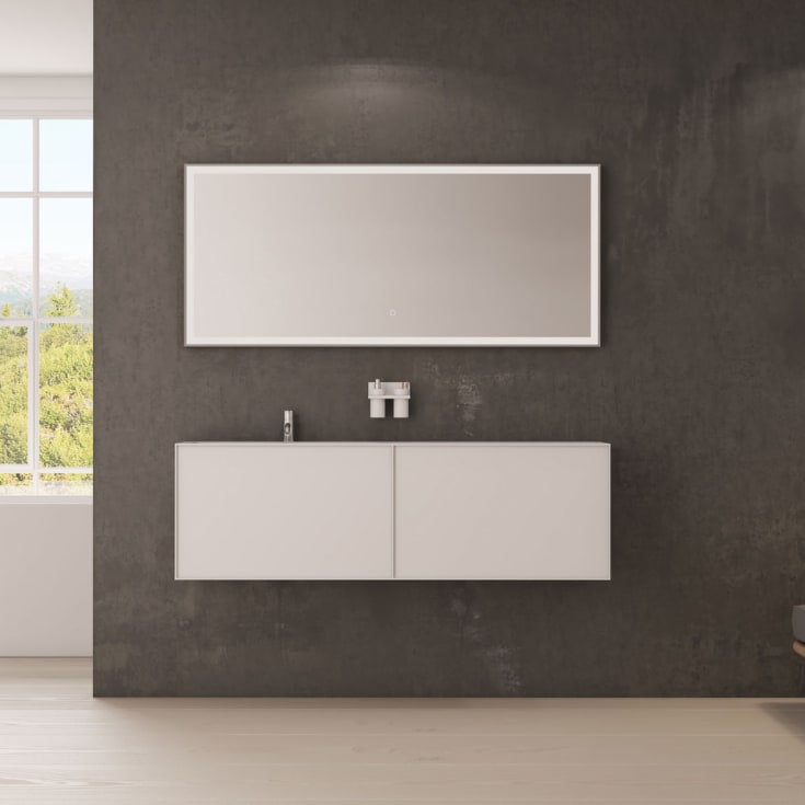 Copenhagen Bath Nexø 160 møbelpakke, venstre, 160x40 cm, hvit matt