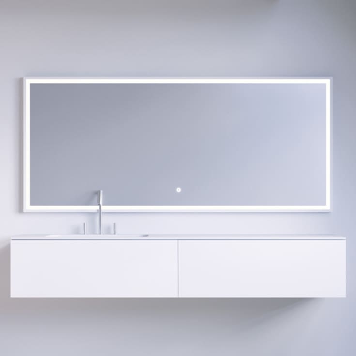 Copenhagen Bath SQ2 160 møbelpakke, venstre, 160x45x28.8 cm, hvit matt