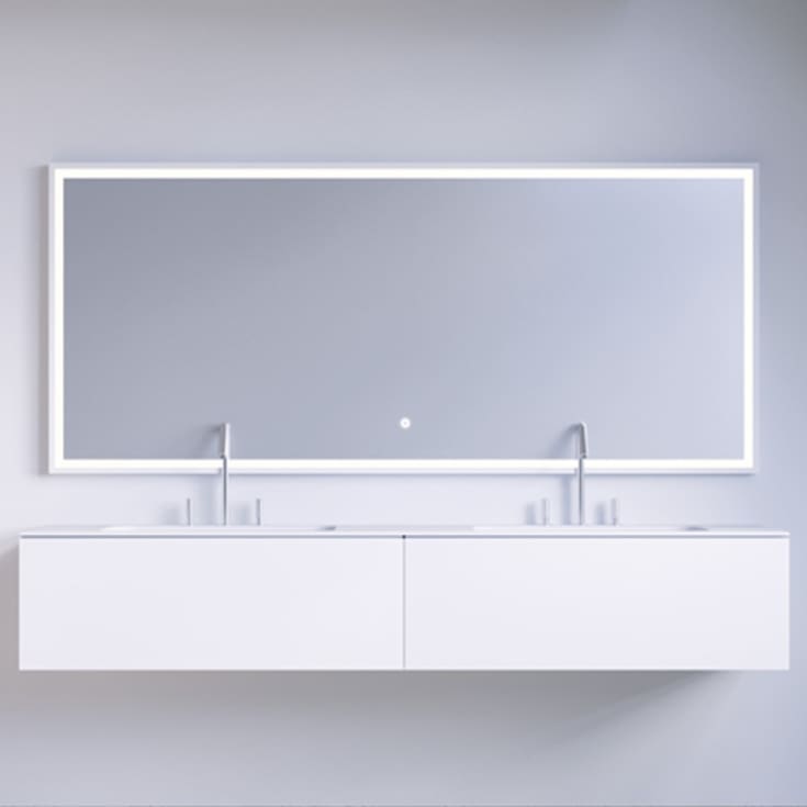 Copenhagen Bath SQ2 160 møbelpakke, dobbel, 160x45x28.8 cm, hvit matt