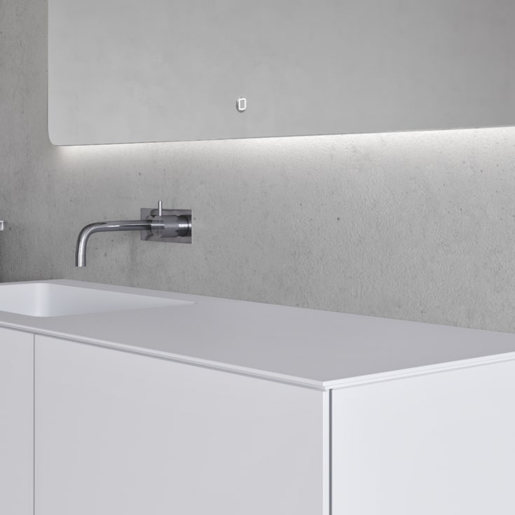 Copenhagen Bath SQ2 120 møbelpakke, venstre, 120x45x60 cm, hvit matt