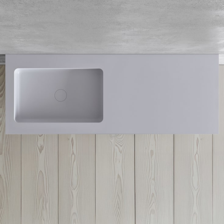 Copenhagen Bath SQ2 120 møbelpakke, venstre, 120x45x60 cm, hvit matt