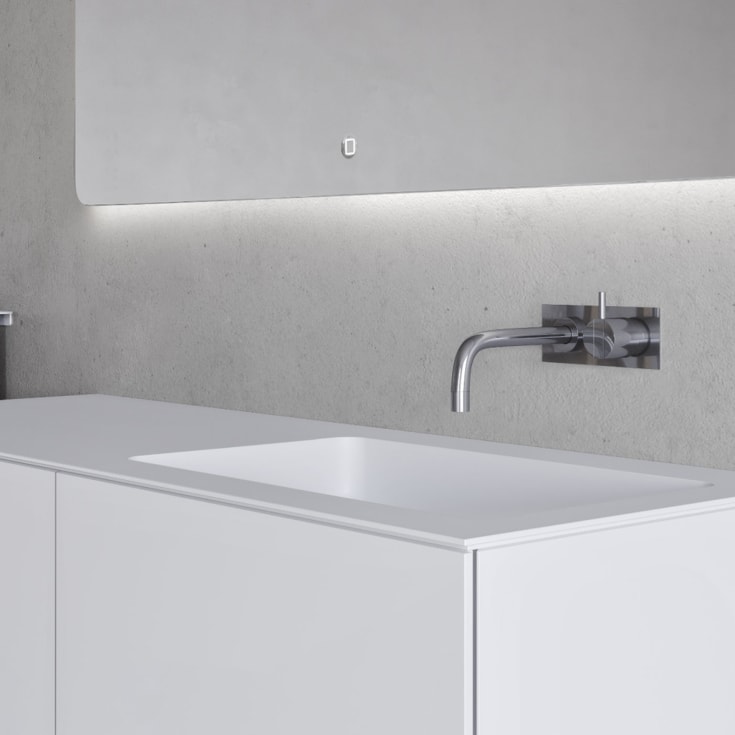 Copenhagen Bath SQ2 120 møbelpakke, høyre, 120x45x60 cm, hvit matt