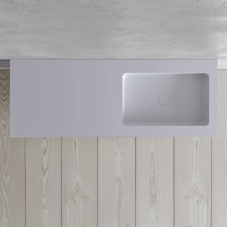 Copenhagen Bath SQ2 120 møbelpakke, høyre, 120x45x60 cm, hvit matt