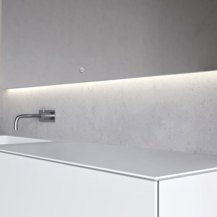 Copenhagen Bath SQ2 160 møbelpakke, venstre, 160x45x60 cm, hvit matt