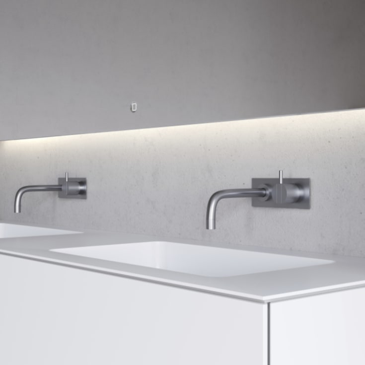 Copenhagen Bath SQ2 160 møbelpakke, dobbel, 160x45x60 cm, hvit matt
