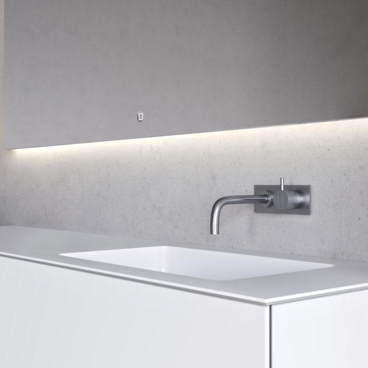 Copenhagen Bath SQ2 160 møbelpakke, høyre, 160x45x60 cm, hvit matt