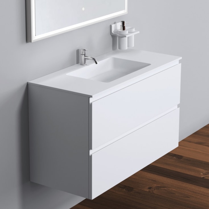 Copenhagen Bath Malmø 100 møbelpakke, 100x45x60 cm, hvit matt