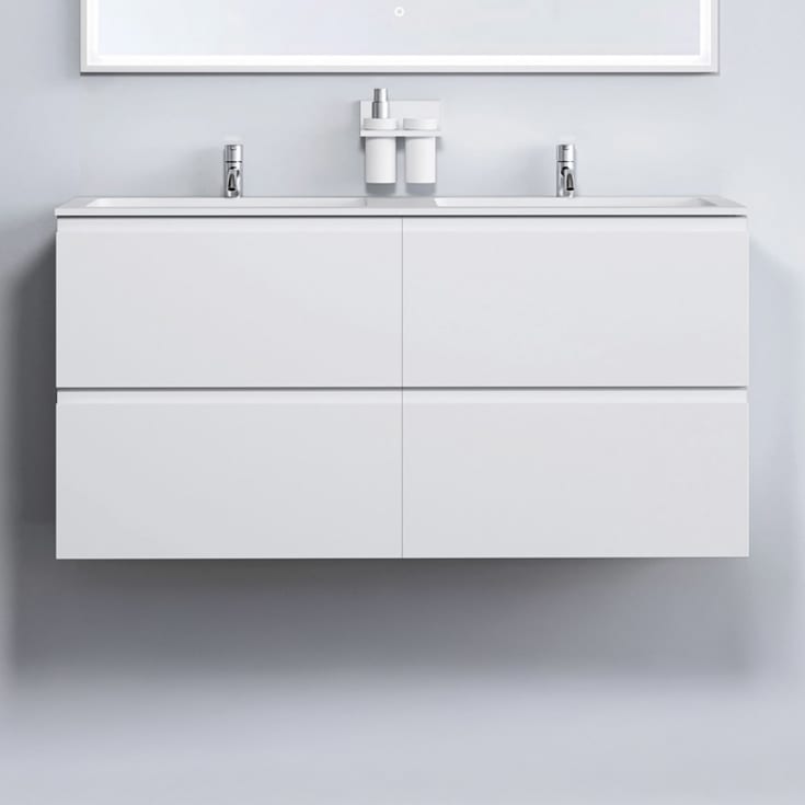 Copenhagen Bath Malmø 120 møbelpakke, dobbel, 120x45x60 cm, hvit matt