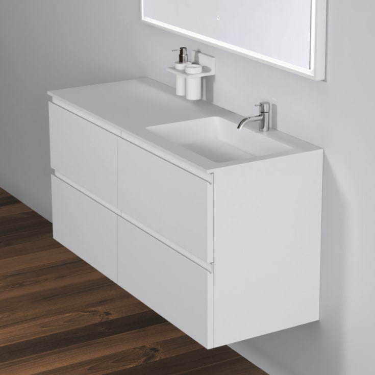 Copenhagen Bath Malmø 120 møbelpakke, høyre, 120x45x60 cm, hvit matt