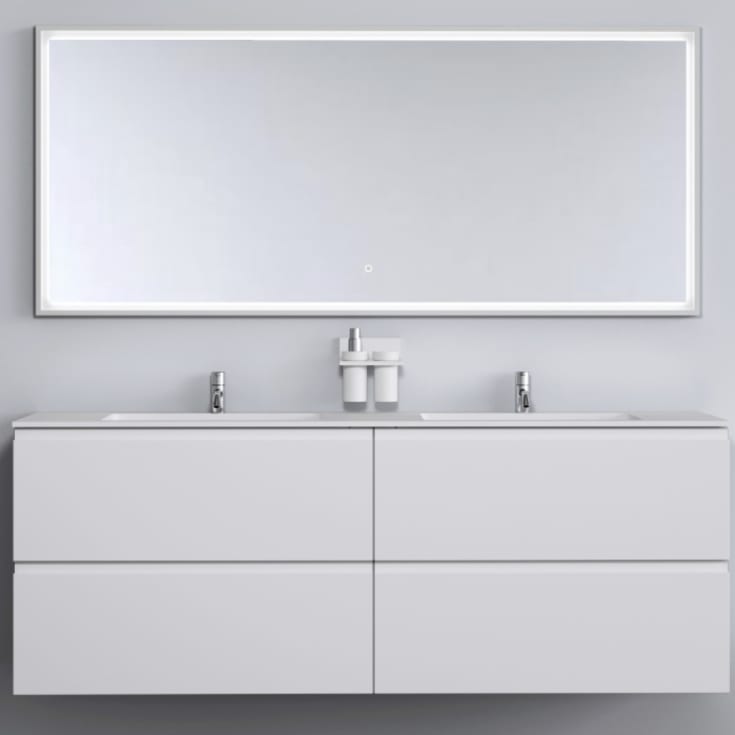 Copenhagen Bath Malmø 160 møbelpakke, dobbel, 160x45x60 cm, hvit matt