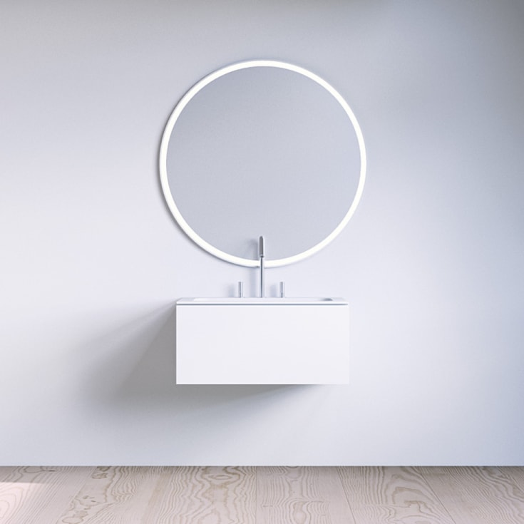 Copenhagen Bath SQ2 60 møbelpakke, 60x45x28.8 cm, hvit matt