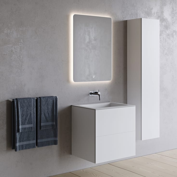 Copenhagen Bath SQ2 60 møbelpakke, 60x45x60 cm, hvit matt