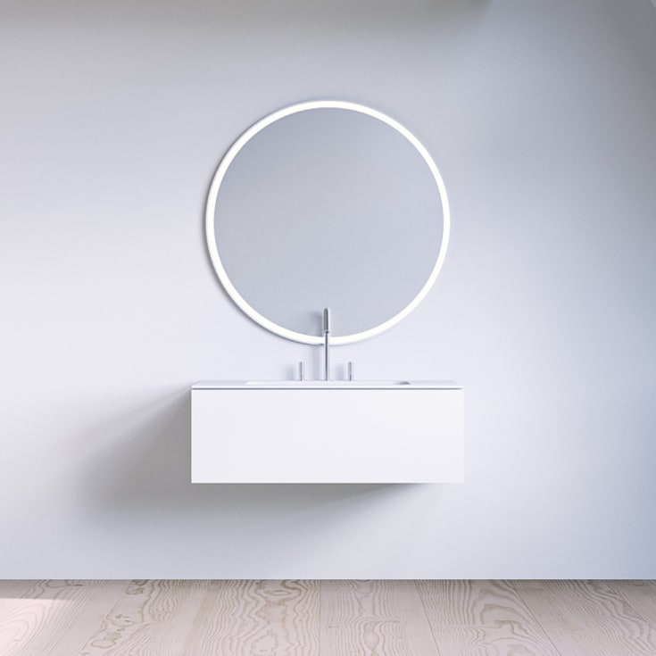 Copenhagen Bath SQ2 80 møbelpakke, 80x45x28.8 cm, hvit matt