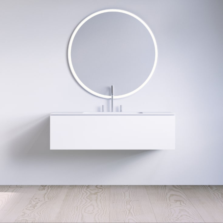 Copenhagen Bath SQ2 100 møbelpakke, 100x45x28.8 cm, hvit matt