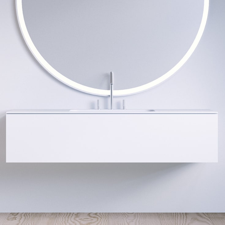 Copenhagen Bath SQ2 120 møbelpakke, 120x45x28.8 cm, hvit matt