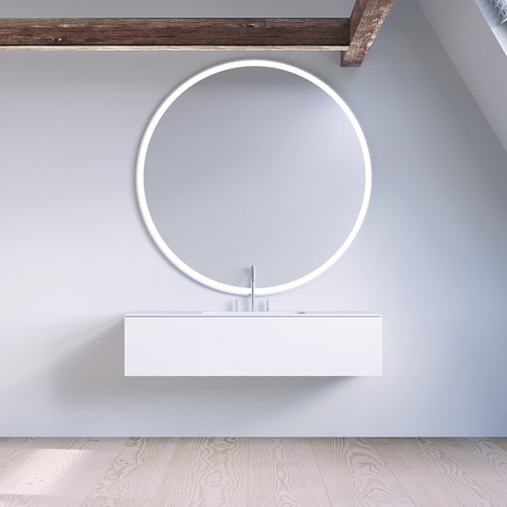 Copenhagen Bath SQ2 120 møbelpakke, 120x45x28.8 cm, hvit matt