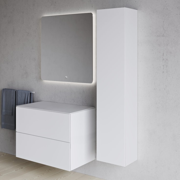 Copenhagen Bath SQ2 80 servantskap, 80x45x60 cm, hvit matt