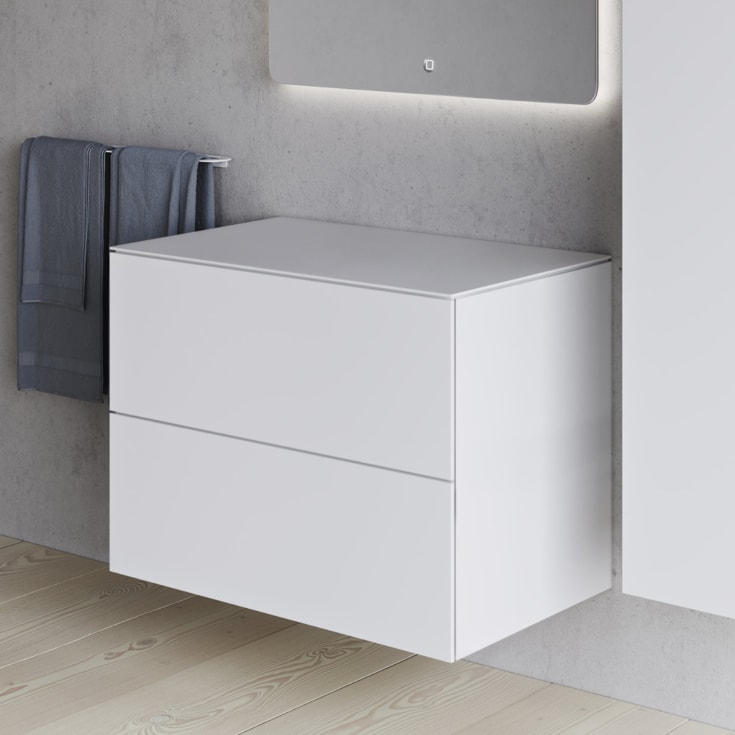 Copenhagen Bath SQ2 80 servantskap, 80x45x60 cm, hvit matt